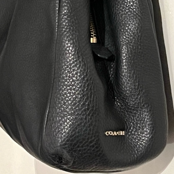 COACH 26224 Madison Phoebe Shoulder Bag | Black Refined Pebbled Leather - Picture 2 of 16